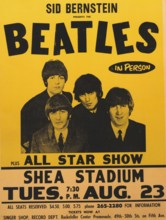 The Beatles Concert Poster Shea Stadium All Star Show