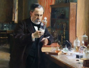 LOUIS PASTEUR (1822-1895) French chemist and microbiologist. Detail of the 1885 painting by Albert Edelfelt