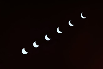 Solar eclipse sequence. 11th August 1999.