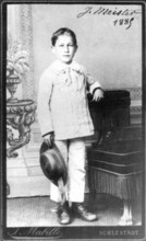 . English: Joseph Meister in 1885, allegedly the first person to be vaccinated against rabies . 1 January 1885. Unknown 326 Joseph Meister