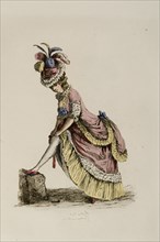 Woman in a Polonaise dress