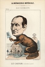 Caricature of Georges-Eugène Haussmann.
