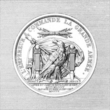 Médaille de la campagne de 1805 : symboles impériaux