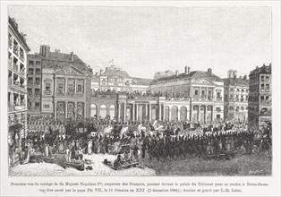 Procession of Napoleon Bonaparte visiting the Pope