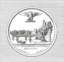 Médaille de la campagne de 1805 : souverainetés données