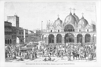 Removal of the horses from St. Mark