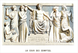 Bas-relief symbolisant la Cour des Comptes