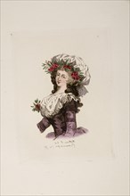 Woman wearing a pouf à la Almaviva