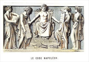 Bas-relief symbolising the Napoleonic Code