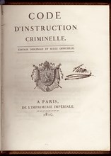French 'Code d'Instruction criminelle'