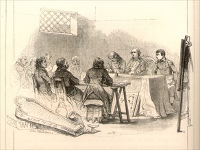 Napoleon at a meeting with members of the Institut d'Egypte, Vernet.