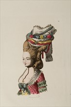 Woman wearing a Couronne galante