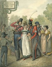 Opitz, Les Cosaques à Paris en 1814