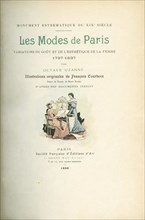 Title page from the book "Les Modes de Paris", 1797-1897