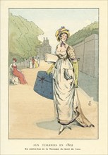 Aux Tuileries en 1802, en contre-bas de la Terrasse du bord de l'eau