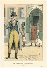 Le perron du Palais-Royal, 1802