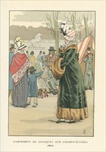 Campement de cosaques aux Champs-Elysées, 1814