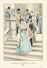 La sortie des abonnés de l'Opéra, 1891