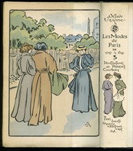 Back cover from the book "Les Modes de Paris", 1797-1897