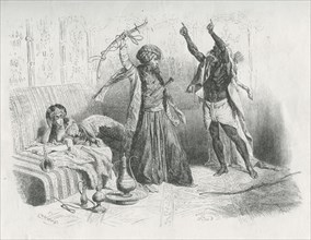 Mourad-Bey accueille El-Modhi l'Africain qui lui prédit la chute d'Alexandrie