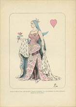 Costume de Dame de Coeur porté par la Comtesse de Castiglione, en un bal du Ministère des Affaires Etrangères