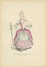 Costume porté par Mme la comtesse de Pourtalès, au bal de l'Hôtel d'Albe