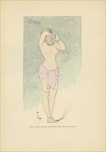 Phryné, tableau vivant représenté lors d'un bal aux Tuileries, sous le Second Empire