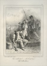 Bellangé, "Les scélérats !... ils l'ont tué (28 juillet 1830)"
