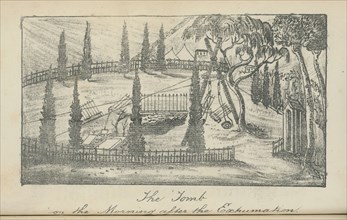 La tombe Napoléon 1er à Sainte-Hélène, le matin après son exhumation