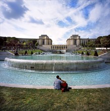Trocadero gardens in Paris