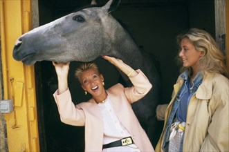 Pierrette Brès and her daughter Isabelle, circa 1990