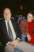 Robert Duvall et sa femme Sharon Brophy, 1990