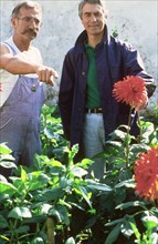 Jean-Claude Narcy et Nicolas le Jardinier, vers 1987