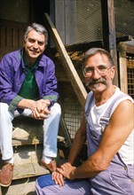 Jean-Claude Narcy et Nicolas le Jardinier, vers 1987