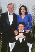 Jean-Louis Trintignant, Anouk Aimée and Claude Lelouch, 1986