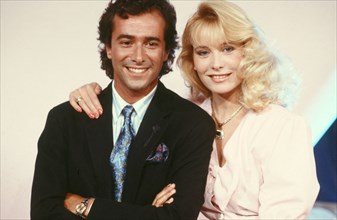 Bernard Montiel and Nathalie Galand, 1988
