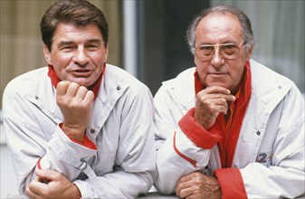 Raymond Poulidor et Robert Chapatte, 1988