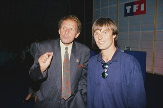 Patrick Poivre d'Arvor and Nicolas Hulot, 1990