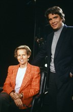 Christine Ockrent and Bernard Tapie, 1990