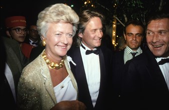 Anne d'Ornano, Michael Douglas, 1990