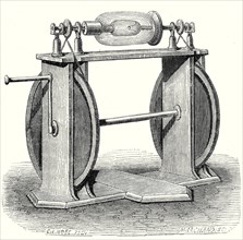 Hauksbee's first electric machine
