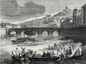 Experiment of the Marquis de Jouffroy on the Saône at Lyon, July 15 1783