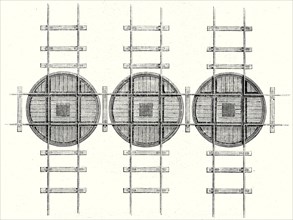 Rectangular railway turning plates