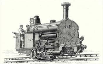 Locomotive de M. Fell pour le chemin de fer à rail central