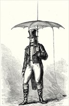 Le paratonnerre portatif, ou le parapluie-paratonnerre de Barbeu-Dubourg