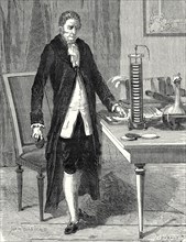 Volta builds the electric motor or electric battery in December 1799