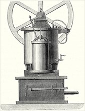 Model of the hot air machine