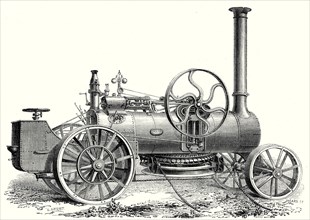Fowler's traction engine for steam ploughing