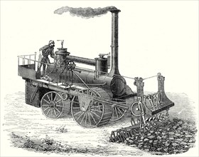 The MM. Barrat brothers' forked hoe steam machine