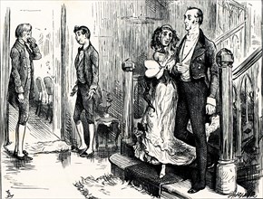 Charles Dickens, Dombey and Son. " ONE OF THE VERY TALL YOUNG MEN ON HIRE, WHOSE ORGAN OF